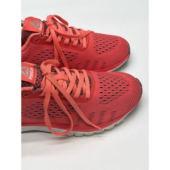 Reebok Coral Pink Running Shoes Women's Cushioned Athletic Sneakers 6.5 - Picture 3 of 8